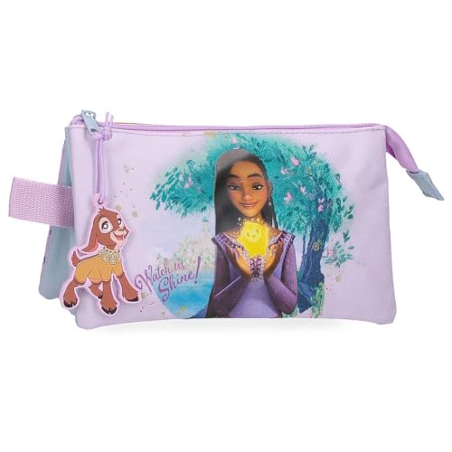 Disney Joumma Watch us Shine, dreifaches Federmäppchen, Rosa, 22 x 12 x 5 cm, Polyester, Rosa, Dreifaches Federmäppchen Disney Joumma Watch us Shine, dreifaches Federmäppchen, Rosa, 22 x 12 x 5 cm, Polyester, Rosa, Dreifaches Federmäppchen von Disney