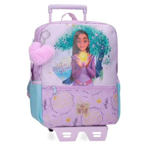 Disney Joumma Watch us Shine Rucksack mit Trolley, Rosa, 25 x 32 x 12 cm, Polyester, 9,6 l, Rosa, Rucksack mit Trolley von Disney