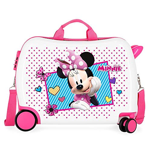 Disney Enjoy Minnie Icon Kinder-Koffer Rosa 50x38x20 cms Hartschalen ABS Kombinationsschloss 34L 2,3Kgs 4 Räder Handgepäck Disney Enjoy Minnie Icon Kinder-Koffer Rosa 50x38x20 cms Hartschalen ABS Kombinationsschloss 34L 2,3Kgs 4 Räder Handgepäck von Disney