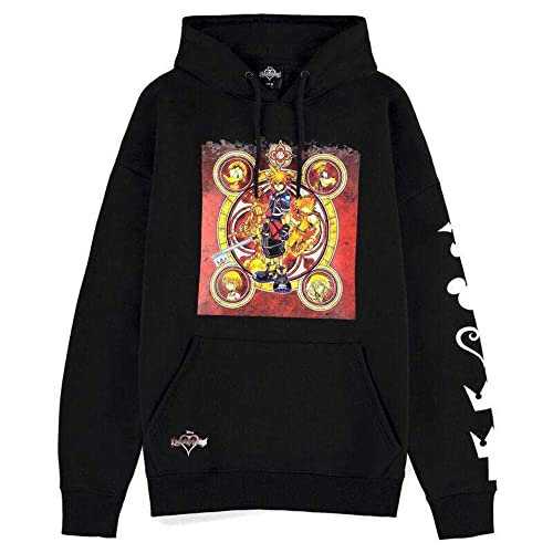 Disney Kapuzenpullover Kingdom Hearts Icons Logo Nue offiziell Herren Schwarz von Disney