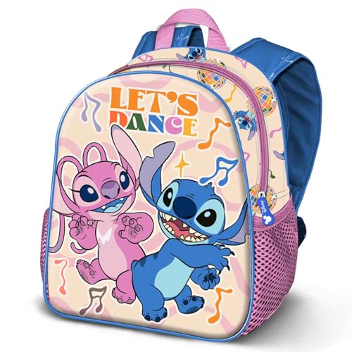 Disney Lilo und Stitch Dance-Elite 3D Rucksack, Rosa, 26 x 31 cm, Kapazität 8 L von Disney