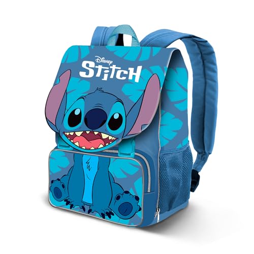 Disney Lilo und Stitch Sit-Kleiner EXP Ausbaufähig Rucksack, Blau, 26 x 34 cm, Kapazität 15 L von Disney