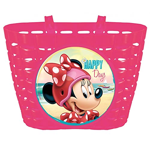 Disney Mädchen Minnie Mouse Fahrradkorb, Mehrfarbig, S Disney Mädchen Minnie Mouse Fahrradkorb, Mehrfarbig, S von Disney