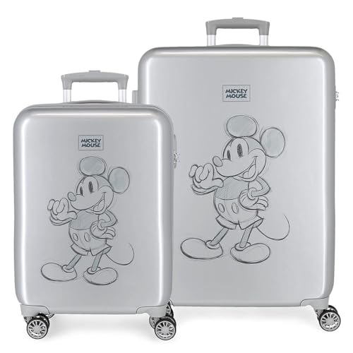 Disney Mickey 100 Kofferset Grau 55/68 cm Starres ABS Seitenkombinationsschloss 104L 6 kg 4 Doppelrollen Handgepäck Disney Mickey 100 Kofferset Grau 55/68 cm Starres ABS Seitenkombinationsschloss 104L 6 kg 4 Doppelrollen Handgepäck von Disney