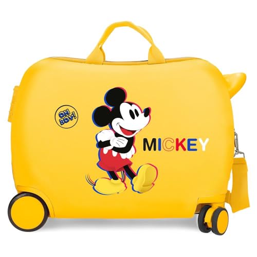Disney Mickey 3D Kinderkoffer Ocker 50x38x20 cm Starres ABS Seitlicher Kombinationsverschluss 34L 1,8 kg 4 Rollen Handgepäck Disney Mickey 3D Kinderkoffer Ocker 50x38x20 cm Starres ABS Seitlicher Kombinationsverschluss 34L 1,8 kg 4 Rollen Handgepäck von Disney