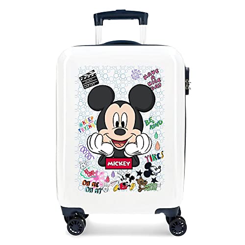 Disney Mickey Be Cool Kabinenkoffer Weiß 38 x 55 x 20 cm Starres ABS Seitenkombinationsschloss 34L 2 kg 4 Doppelrollen Handgepäck Disney Mickey Be Cool Kabinenkoffer Weiß 38 x 55 x 20 cm Starres ABS Seitenkombinationsschloss 34L 2 kg 4 Doppelrollen Handgepäck von Disney
