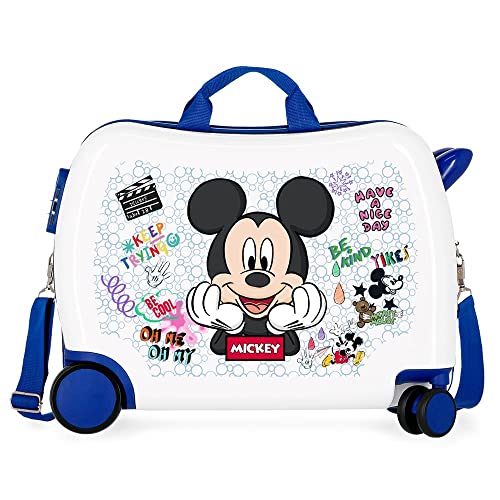 Disney Mickey Be Cool Blue Kinderkoffer 50 x 39 x 20 cm starres ABS seitliches Zahlenschloss 34 l 1,8 kg 4 Rollen Handgepäck Disney Mickey Be Cool Blue Kinderkoffer 50 x 39 x 20 cm starres ABS seitliches Zahlenschloss 34 l 1,8 kg 4 Rollen Handgepäck von Disney
