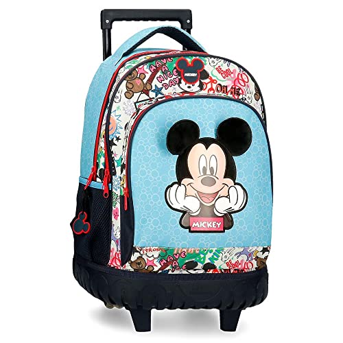 Disney Mickey Be Cool Kompakter Rucksack 2 Rollen Blau 32x43x21 cm Polyester 28,9L Disney Mickey Be Cool Kompakter Rucksack 2 Rollen Blau 32x43x21 cm Polyester 28,9L von Disney