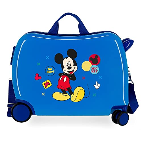 Disney Mickey Enjoy the Day Kinder-Koffer Blau 50x38x20 cms Hartschalen ABS Kombinationsschloss 34L 2,1Kgs 4 Räder Handgepäck Disney Mickey Enjoy the Day Kinder-Koffer Blau 50x38x20 cms Hartschalen ABS Kombinationsschloss 34L 2,1Kgs 4 Räder Handgepäck von Disney