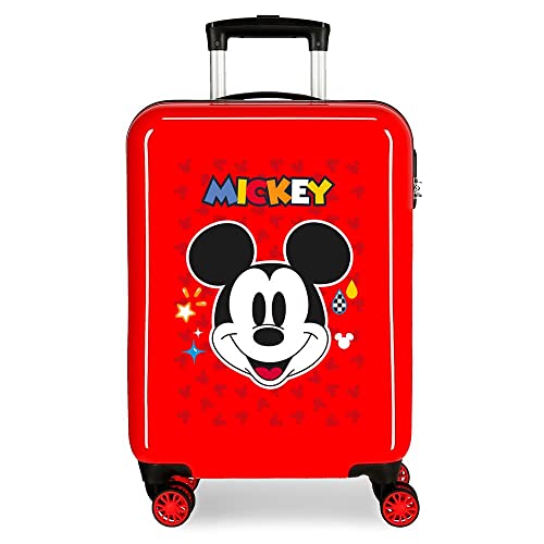 Disney Mickey Get Moving Cockpit-Koffer, Rot, 38 x 55 x 20 cm, ABS-Kombinationsverschluss, 34 l, 2 kg, 4 Doppelrollen, Handgepäck, rot, kabinenkoffer Disney Mickey Get Moving Cockpit-Koffer, Rot, 38 x 55 x 20 cm, ABS-Kombinationsverschluss, 34 l, 2 kg, 4 Doppelrollen, Handgepäck, rot, kabinenkoffer von Disney