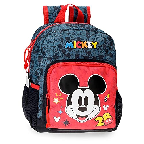 Disney Mickey Get Moving Vorschulrucksack Mehrfarbig 23 x 28 x 10 cm Polyester 6,44l, bunt, Vorschulrucksack von Disney