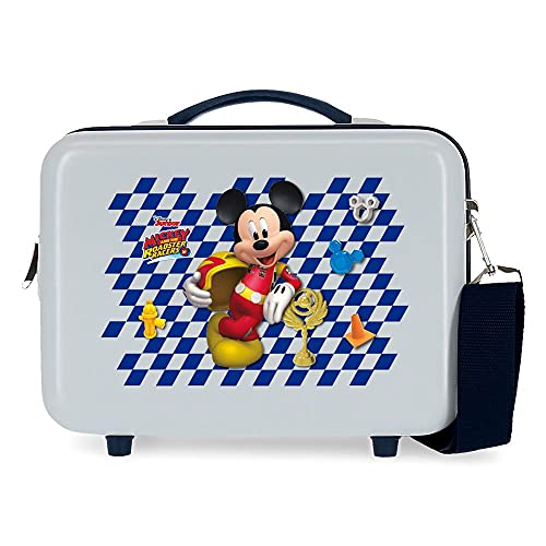 Disney Mickey Good Mood Kulturbeutel, anpassbar, mit Umhängetasche, Blau, 29 x 21 x 15 cm, starr, ABS 9,14 l von Disney