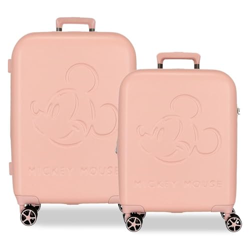 Disney Mickey Good Trip Kofferset, Rosa, 55/70 cm, starr, 5,65 kg, TSA-Verschluss, ABS, 5,65 kg, 136,61 l, ausziehbar, Handgepäck, Rosa, Talla única, Koffer-Set Disney Mickey Good Trip Kofferset, Rosa, 55/70 cm, starr, 5,65 kg, TSA-Verschluss, ABS, 5,65 kg, 136,61 l, ausziehbar, Handgepäck, Rosa, Talla única, Koffer-Set von Disney