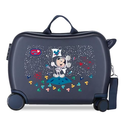Disney Mickey Mickey on The Moon Kinderkoffer, Blau, 50 x 38 x 20 cm, starrer ABS-Kombinationsverschluss seitlich, 34 1,8 kg, 4 Räder, Handgepäck. Disney Mickey Mickey on The Moon Kinderkoffer, Blau, 50 x 38 x 20 cm, starrer ABS-Kombinationsverschluss seitlich, 34 1,8 kg, 4 Räder, Handgepäck. von Disney