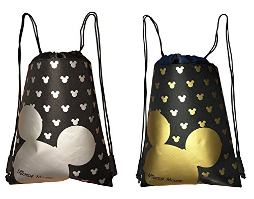 Disney Mickey Mouse Drawstring Backpack Bag Pack of 2 (Varied) von Disney