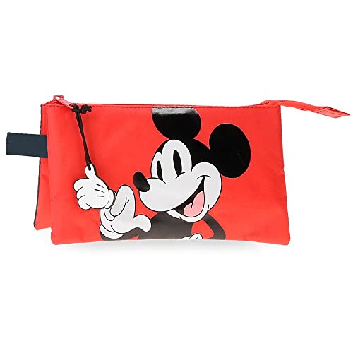 Disney Mickey Mouse Fashion Federmäppchen Dreifach Mehrfarbig 22x12x5 cm Mikrofaser, bunt, Dreifach-Etui Disney Mickey Mouse Fashion Federmäppchen Dreifach Mehrfarbig 22x12x5 cm Mikrofaser, bunt, Dreifach-Etui von Disney