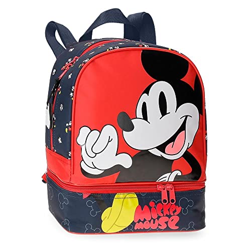 Disney Mickey Mouse Fashion Rucksack mit Snackträger, mehrfarbig, 23 x 28 x 13 cm, Mikrofaser, 8,37 l, bunt, Rucksack mit Snackhalter Disney Mickey Mouse Fashion Rucksack mit Snackträger, mehrfarbig, 23 x 28 x 13 cm, Mikrofaser, 8,37 l, bunt, Rucksack mit Snackhalter von Disney