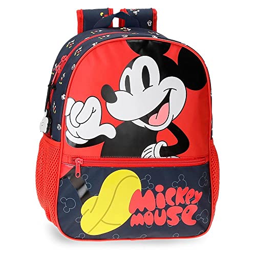 Disney Mickey Mouse Fashion Schulrucksack, mehrfarbig, 27 x 33 x 11 cm, Mikrofaser 9,8 l, bunt, Schulrucksack von Disney