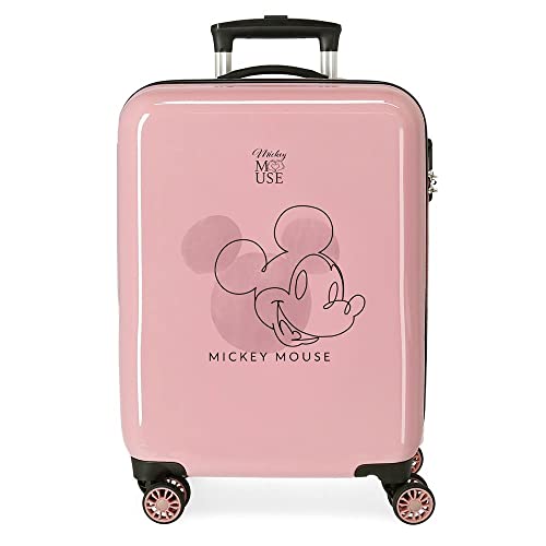 Disney Mickey Outline Kabinentrolley Pink 38x55x20cm starres ABS Seitenkombinationsschloss 34L 2kg 4 Rollen Doppelhandgepäck Disney Mickey Outline Kabinentrolley Pink 38x55x20cm starres ABS Seitenkombinationsschloss 34L 2kg 4 Rollen Doppelhandgepäck von Disney
