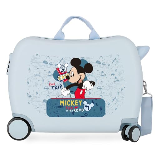 Disney Mickey Road Trip Blau Kinderkoffer 50 x 39 x 20 cm starres ABS seitliches Zahlenschloss 34 l 1,8 kg 4 Rollen Handgepäck Disney Mickey Road Trip Blau Kinderkoffer 50 x 39 x 20 cm starres ABS seitliches Zahlenschloss 34 l 1,8 kg 4 Rollen Handgepäck von Disney