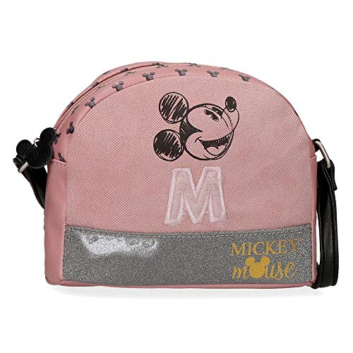 Disney Mickey The Blogger Umhängetasche Rosa 20,5x16,5x6 cms PVC und Polyester von Disney