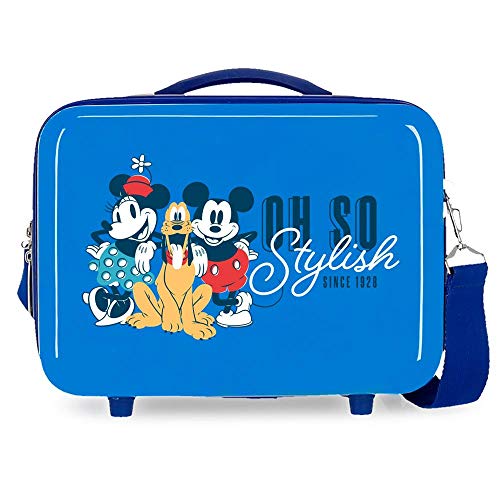 Disney Mickey and Friends Kulturbeutel, anpassbar, Blau, 29 x 21 x 15 cm, starr, ABS 9,14 l, 0,84 kg von Disney