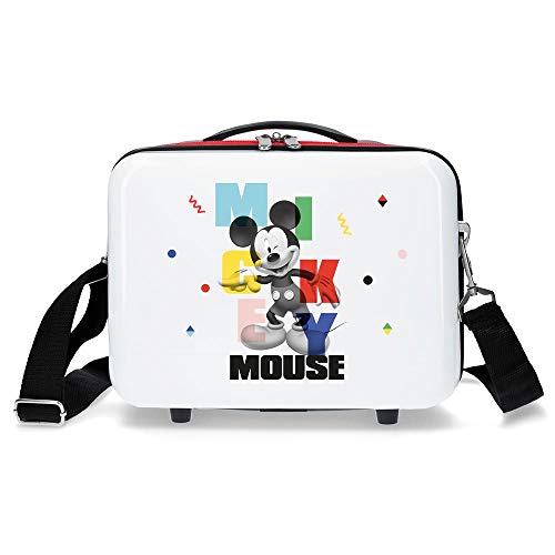 Disney Mickey's Party Kulturbeutel, anpassbar, weiß, 29x21x15 cms, Disney Mickey´S Party Kulturbeutel, anpassbar, 29 x 21 x 15 cm, starres ABS, 9,14 l, Weiß Disney Mickey's Party Kulturbeutel, anpassbar, weiß, 29x21x15 cms, Disney Mickey´S Party Kulturbeutel, anpassbar, 29 x 21 x 15 cm, starres ABS, 9,14 l, Weiß von Disney