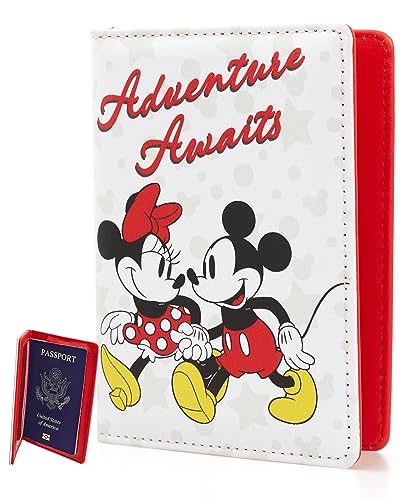 Disney Mickey & Minnie Mouse Reisepasshülle, Reisezubehör, offizielles Lizenzprodukt, Mehrfarbig, klassisch, Mehrfarbig, Einheitsgröße, Klassisch von Disney