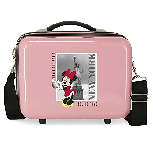 Disney Mickey und Minnie Travel the World New York Nude, anpassungsfähiger Kulturbeutel, 29 x 21 x 15 cm, starres ABS, 9,14 l, 0,8 kg von Disney