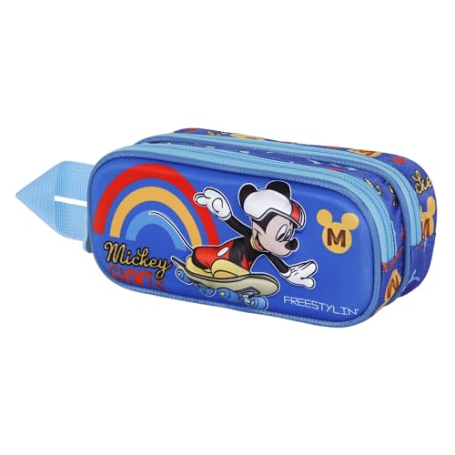 Disney Micky Maus Freestyle-3D Doppelfedermäppchen, Blau, 22 x 9,5 cm Disney Micky Maus Freestyle-3D Doppelfedermäppchen, Blau, 22 x 9,5 cm von Disney