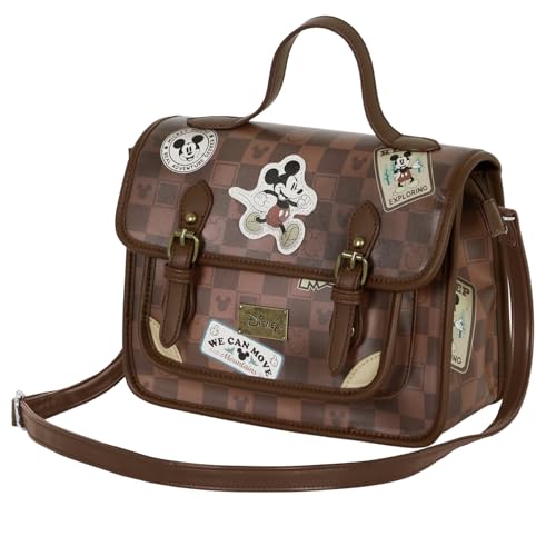 Disney Micky Maus Journey-Satchel Rucksack-Schultertasche, Braun, 27 x 20 cm Disney Micky Maus Journey-Satchel Rucksack-Schultertasche, Braun, 27 x 20 cm von Disney