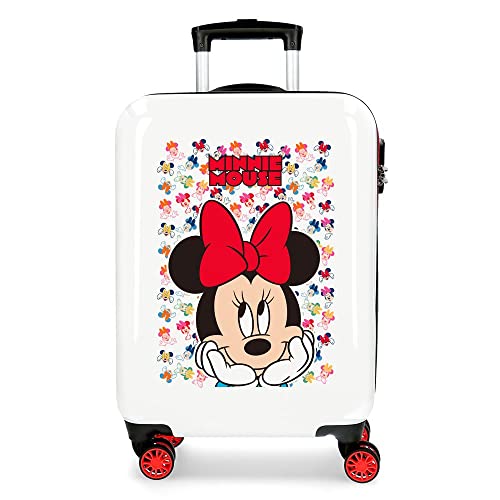 Disney Minnie Diva Cockpit-Koffer, mehrfarbig, 38 x 55 x 20 cm, ABS-Kombinationsverschluss, 34 l, 2 kg, 4 Räder, Handgepäck, bunt, kabinenkoffer von Disney