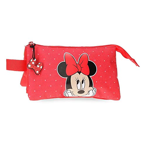 Disney Minnie Diva Federmäppchen Dreibettzimmer Mehrfarbig 22x12x5 cm Polyester, bunt, Dreifach-Etui von Disney