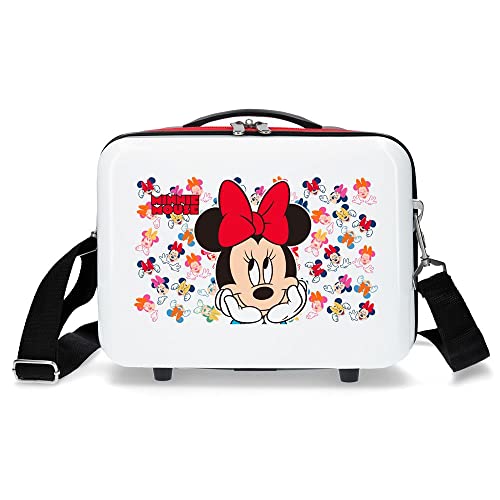 Disney Minnie Diva Kulturbeutel, anpassbar, mit Umhängetasche, mehrfarbig, 29 x 21 x 15 cm, ABS, 9,14 l, 0,6 kg, bunt, Anpassbare Kulturtasche mit Umhängetasche von Disney