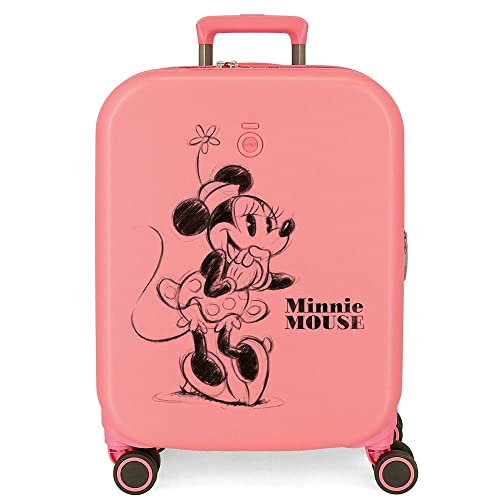 Disney Minnie Happiness Koralle Kabinenkoffer 40 x 55 x 20 cm starres ABS integrierter TSA-Verschluss 37 l 2,74 kg 4 Doppelrollen Handgepäck Disney Minnie Happiness Koralle Kabinenkoffer 40 x 55 x 20 cm starres ABS integrierter TSA-Verschluss 37 l 2,74 kg 4 Doppelrollen Handgepäck von Disney