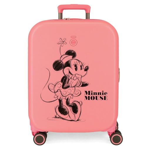 Disney Minnie Happiness Pink Kabinenkoffer 40 x 55 x 20 cm starres ABS integrierter TSA-Verschluss 37 l 3,22 kg 4 Doppelrollen Handgepäck Disney Minnie Happiness Pink Kabinenkoffer 40 x 55 x 20 cm starres ABS integrierter TSA-Verschluss 37 l 3,22 kg 4 Doppelrollen Handgepäck von Disney