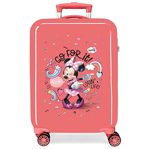 Disney Minnie Lovin Life Kabinenkoffer, Rosa, 38 x 55 x 20 cm, ABS-Kombinationsverschluss, 34 l, 2 kg, 4 Doppelrollen, Handgepäck, Rosa, kabinenkoffer Disney Minnie Lovin Life Kabinenkoffer, Rosa, 38 x 55 x 20 cm, ABS-Kombinationsverschluss, 34 l, 2 kg, 4 Doppelrollen, Handgepäck, Rosa, kabinenkoffer von Disney