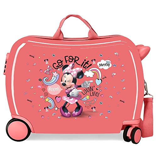 Disney Minnie Lovin Life Kinderkoffer, Rosa, 50 x 39 x 20 cm, starre ABS-Kombinationsverschluss, 34 l, 1,8 kg, 4 Räder, Handgepäck, Rosa, kinderkoffer Disney Minnie Lovin Life Kinderkoffer, Rosa, 50 x 39 x 20 cm, starre ABS-Kombinationsverschluss, 34 l, 1,8 kg, 4 Räder, Handgepäck, Rosa, kinderkoffer von Disney