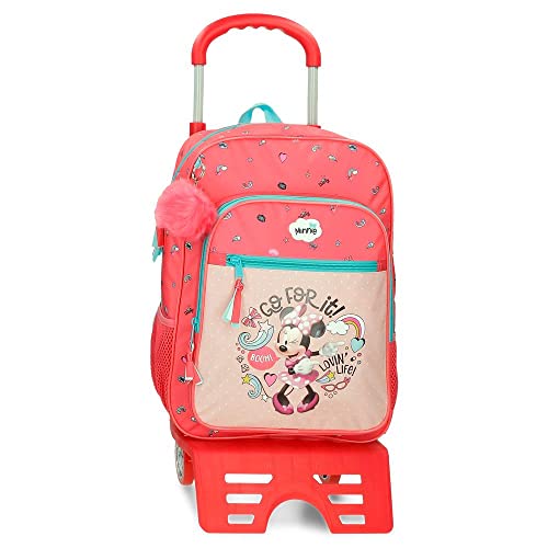 Disney Minnie Lovin Life Schulrucksack mit Wagen, Mehrfarbig, 30 x 38 x 12 cm, Mikrofaser, 13,68 l, bunt, Schulrucksack mit Trolley Disney Minnie Lovin Life Schulrucksack mit Wagen, Mehrfarbig, 30 x 38 x 12 cm, Mikrofaser, 13,68 l, bunt, Schulrucksack mit Trolley von Disney