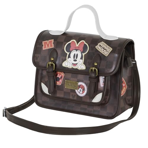 Disney Minnie Maus Journey-Satchel Rucksack-Schultertasche, Braun, 27 x 20 cm Disney Minnie Maus Journey-Satchel Rucksack-Schultertasche, Braun, 27 x 20 cm von Disney