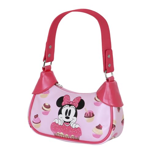 Disney Minnie Maus Muffin-Fancy Casual Tasche, Rosa, 21,5 x 14,5 cm von Disney