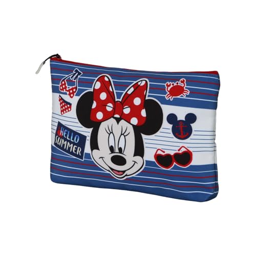 Disney Minnie Maus Summer-Soleil Kosmetiktasche, Blau, 30 x 22 cm Disney Minnie Maus Summer-Soleil Kosmetiktasche, Blau, 30 x 22 cm von Disney