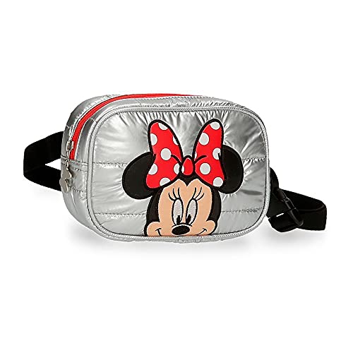 Disney Minnie My Pretty Bow, grau, 18.5x12.5x5 cms, Gürteltasche von Disney