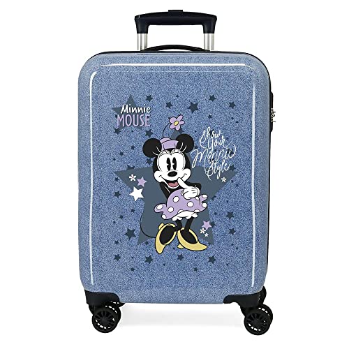 Disney Minnie Style Kabinenkoffer Blau 38 x 55 x 20 cm Starres ABS Seitenkombinationsschloss 34L 2 kg 4 Doppelrollen Handgepäck Disney Minnie Style Kabinenkoffer Blau 38 x 55 x 20 cm Starres ABS Seitenkombinationsschloss 34L 2 kg 4 Doppelrollen Handgepäck von Disney