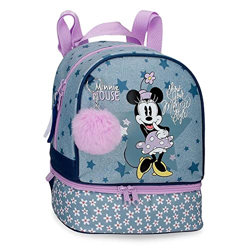 Disney Minnie Style Rucksack Lunch Bag Blau 23x28x13 cm Polyester 8,37L Disney Minnie Style Rucksack Lunch Bag Blau 23x28x13 cm Polyester 8,37L von Disney
