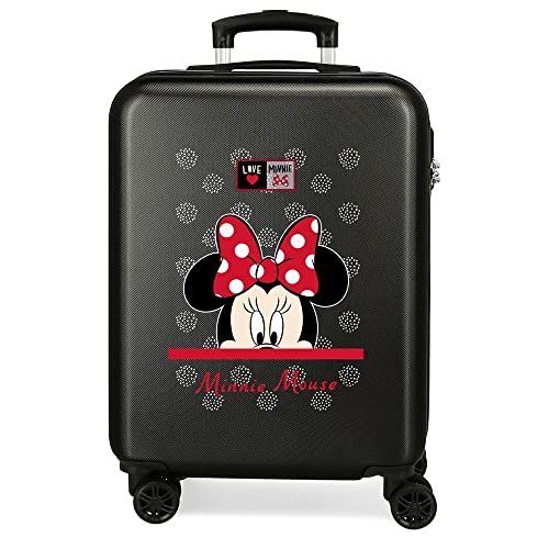 Disney My Pretty Bow Kabinentasche, Schwarz, 38 x 55 x 20 cm, fester ABS-Kombinationsverschluss seitlich, 34 l, 2,66 kg, 4 Doppelrollen, Handgepäck. Disney My Pretty Bow Kabinentasche, Schwarz, 38 x 55 x 20 cm, fester ABS-Kombinationsverschluss seitlich, 34 l, 2,66 kg, 4 Doppelrollen, Handgepäck. von Disney