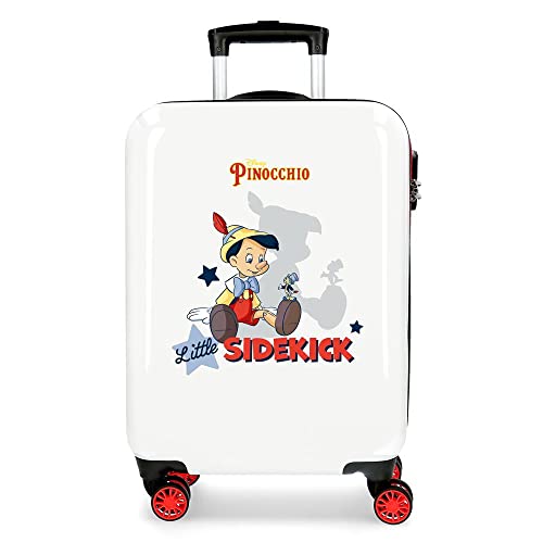 Disney Pinocchio Kabinentrolley, Mehrfarbig, 38 x 55 x 20 cm, Hartplastik, seitlicher Kombinationsverschluss, 34 l, 2 kg, 4 Räder von Disney