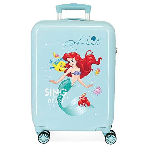 Disney Prinzessinnen Kabinenkoffer, Rosa, 38 x 55 x 20 cm, Borsa, 55.00 x 34.00 x 20.00 cm, Ariel von Disney