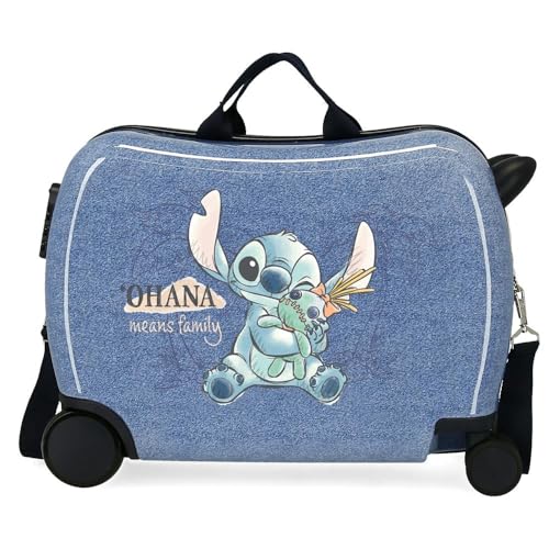Disney Stich Dance it Out Kinderkoffer, blau, 50 x 38 x 20 cm, starr, ABS, seitlicher Kombinationsverschluss, 34 l, 1,8 kg, 2 Räder, Gepäck, Hand, blau, Talla única, Kinderkoffer Disney Stich Dance it Out Kinderkoffer, blau, 50 x 38 x 20 cm, starr, ABS, seitlicher Kombinationsverschluss, 34 l, 1,8 kg, 2 Räder, Gepäck, Hand, blau, Talla única, Kinderkoffer von Disney