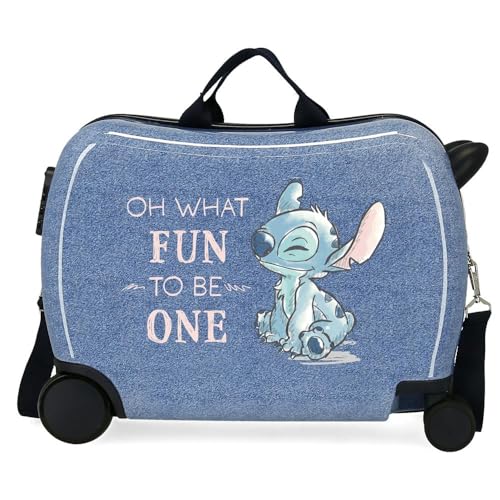 Disney Stich Dance it Out Kinderkoffer Blau 50 x 38 x 20 cm starr ABS Seitenkombinationsverschluss 34L 1,8 kg 2 Räder Gepäck Hand, blau, Talla única, kinderkoffer von Disney